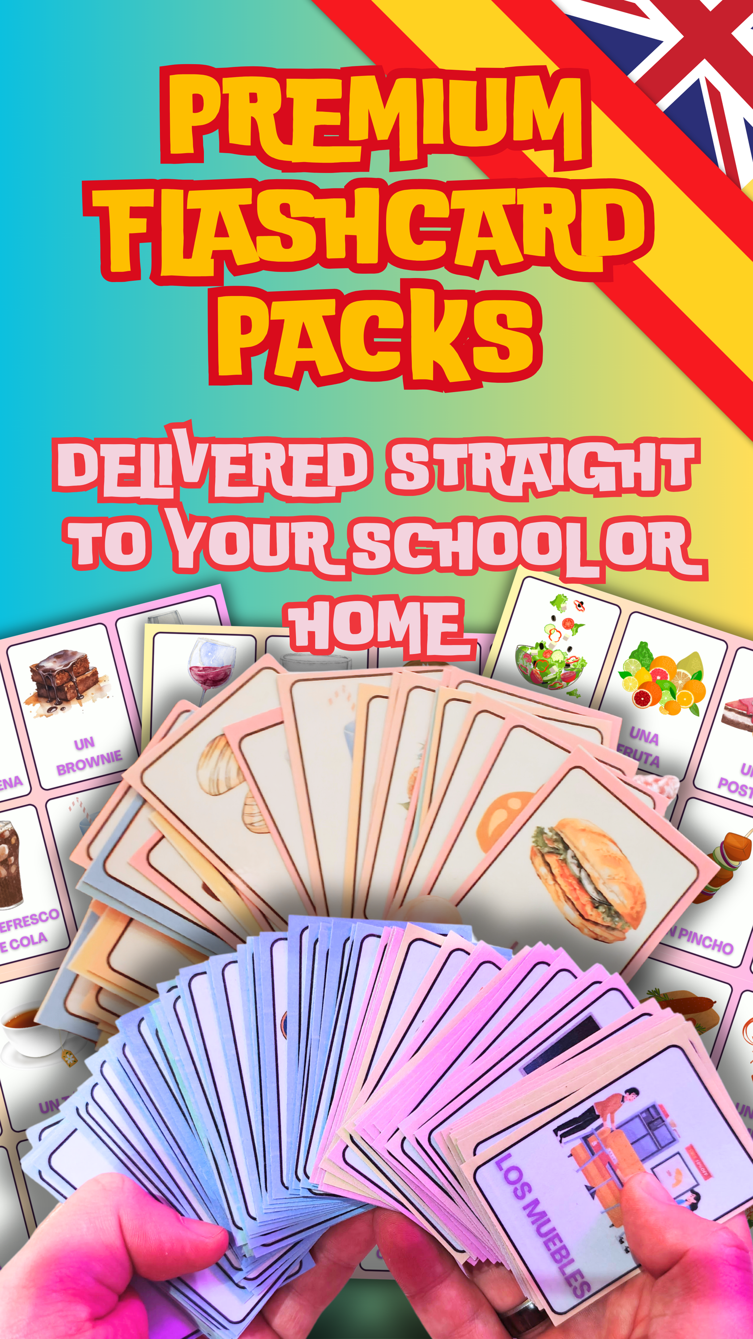 Premium Spanish Laminated Flashcard Packs