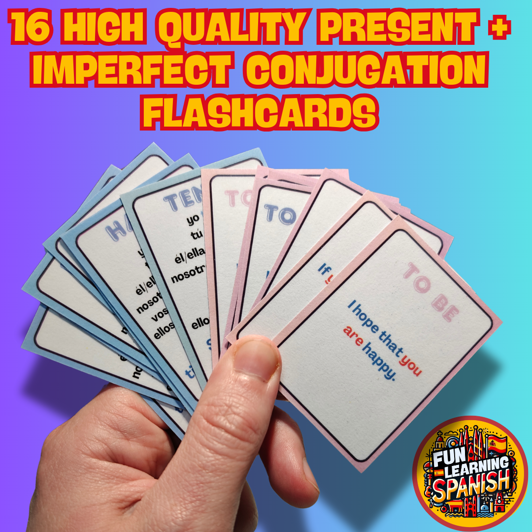 The Ultimate Spanish Subjunctive Mastery Bundle: Laminated Flashcards, Explanations, Practice Exercises and Revision for All Levels