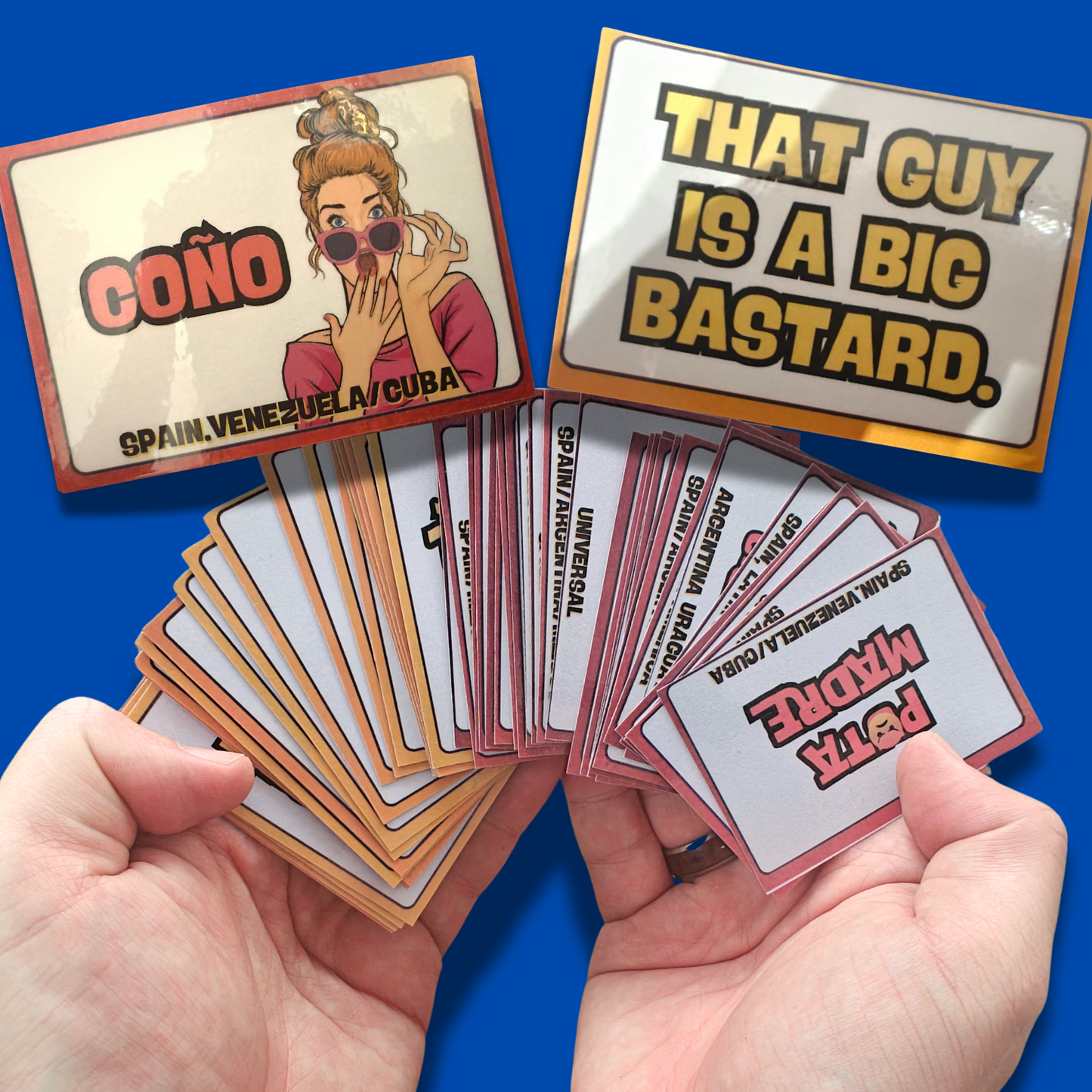 🔥 X-Rated Spanish Flashcards – 48 Double-Sided Explicit Swear / Curse Words & Sentences Cards for Fun, Fluent Learning! 🎉