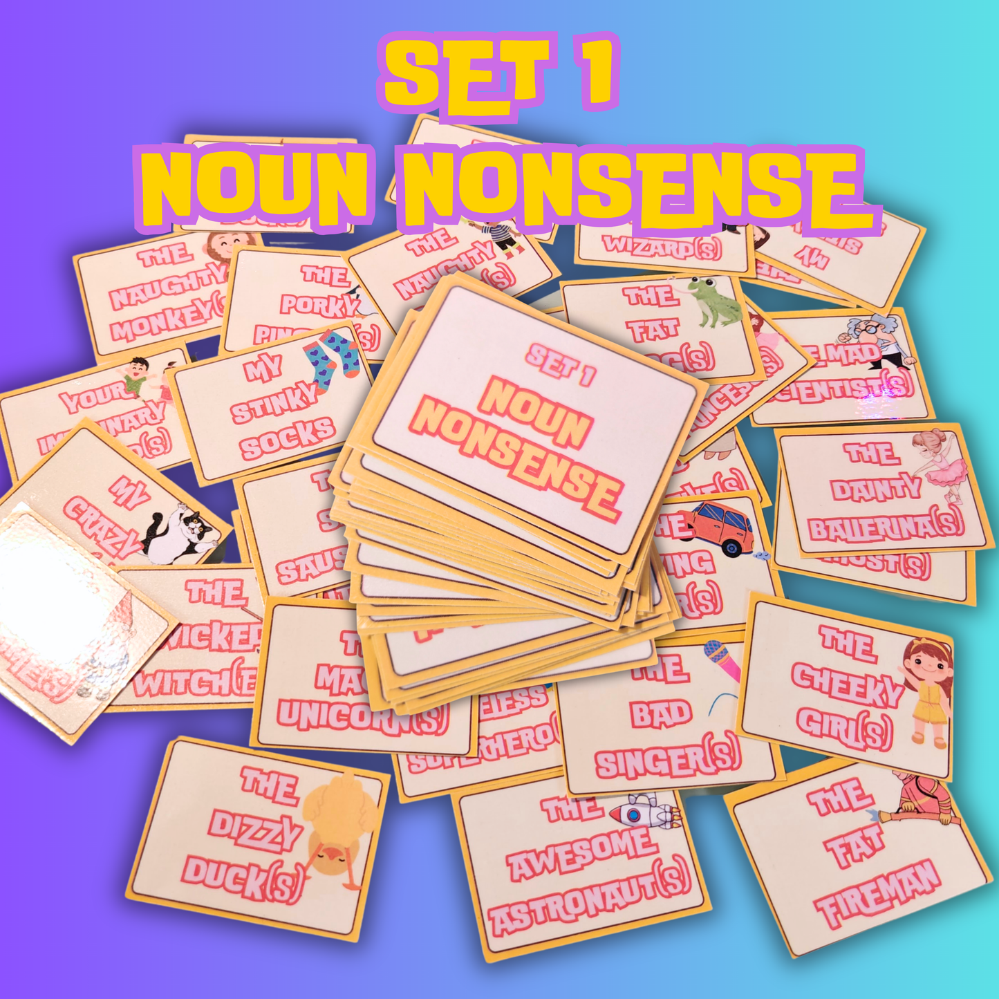 Silly Kids Sentences Word Game: 144 Fun Colourful Flashcards for Children to Build & Practice Reading Skills!