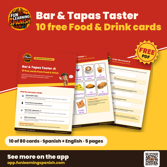 Bar & Tapas Taster: free Spanish PDF download – cover