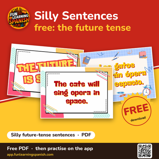 Silly Sentences: free Spanish PDF download – cover