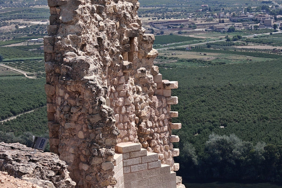 Old Templar castle ruins in Catalonia